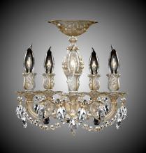 American Brass & Crystal FM9501-A-03G - Five Light Flush Mount